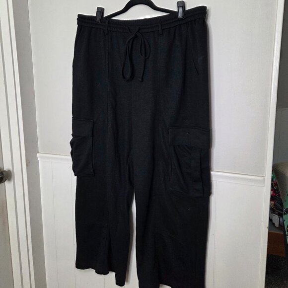 DRESSED IN LALA So Good Cargo Pants in Black - Picture 1 of 5